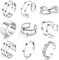 GoPaw 9 Stück Edelstahl Knuckle Ringe, Damen Silber Knöchel Midi Ringe Set, Edelstahl Knöchelringe Damen Knuckle Ringe Modeschmuck für Frauen Mädchen