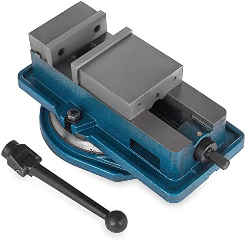 Drill Press Vise Milling Vise 4 inch jaw Width with 360 Degree Swivel Base CNC vice (4 inch) Drill Press Woodworking Fixed Table