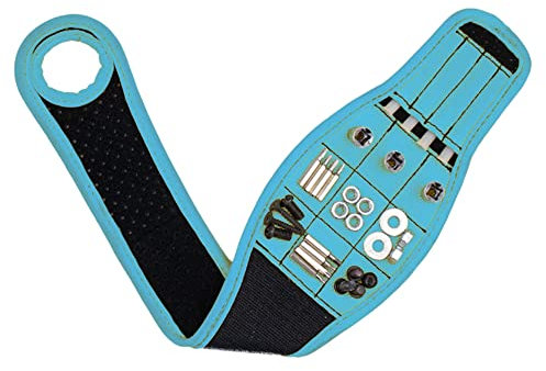 Wlauqueta Das magnetische Armband mit starken Magneten hält den Bohrer. Für . Werkzeug zur Aufbewahrung von Handgelenken, Gürtelschrauben, B