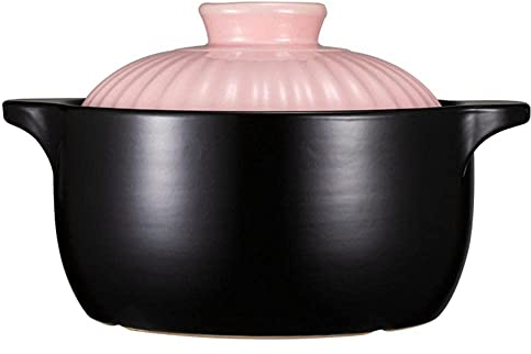 Casseruola in terracotta Casseruola in ceramica Pentola in argilla speciale per stufe a gas domestiche con coperchio.-DC