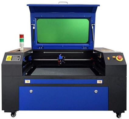 otmechl Autofokus CO2 Laser 60W Graviermaschine CO2 Laser Engraver 700x500mm Gravurmaschine Laserengraver mit Luftunterstütztem Digitalem Bedienfeld