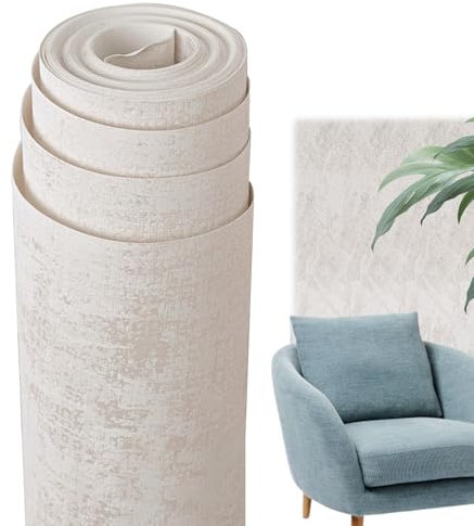 Carta da parati strutturata in cemento, carta da parati in cemento impermeabile - Carta da parati adesiva strutturata in cemento - Rotolo di carta da parati multiuso per bar, ristoranti, lavoro, camer