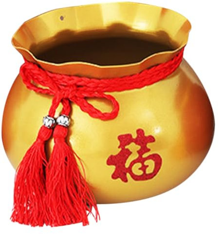 INOOMP Chinese Style Bucket Für Blumenarrangements Eleganter Fußball-blumentopf Für Zuhause Und Büro Dekorative Aufbewahrungslösung Für Kreative Blumenarrangements
