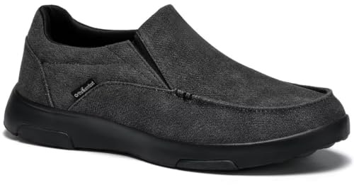 Mocasines con Soporte para el Arco para Hombre, Zapatos para Caminar sin Cordones: Calzado Informal, cómodo, fácil de Poner y Quitar, con Soporte