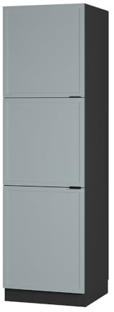 Vicco Herdumbauschrank Fame-Line, Hellblau-grau, 60 cm, zur Kombination mit weiteren Modulen der Fame-Line Serie