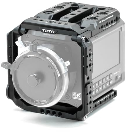 Tilta Pyxis 6K Cage, Cage Complète pour Caméra Compatible avec Pyxis 6K/12K | Avec Support SSD, NATO, Rosette Arri, Fixation Cold Shoe, Filetages 1/4-20, 3/8-16, Noir