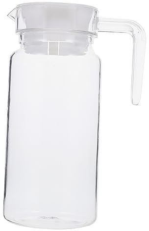 ASAKKURA Transparent Water Pitcher for Beverages Juice Pot for Parties Picnics and Home Use Food-Safe Material Elegant Design for Iced Drinks