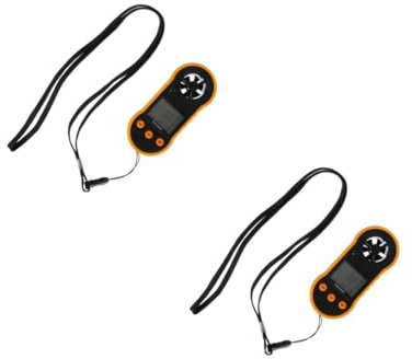 Toddmomy 2pcs Anemometer for Hvac Cfm Calculation Ergonomic Design Wind Portable Air Flow Velocity Wrist Strap