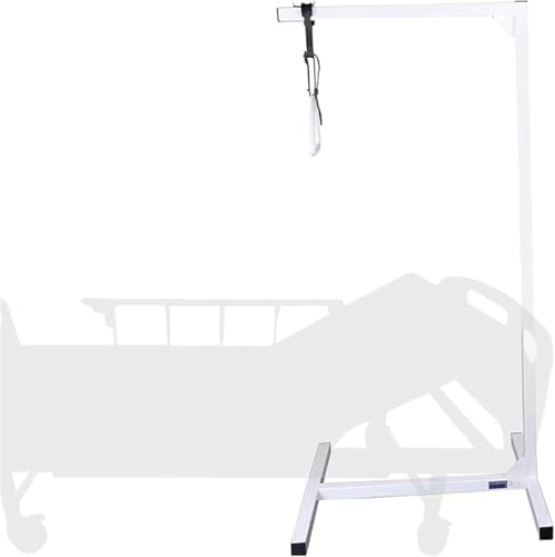 Mobility Support Bar - Adjustable Bed Trapeze for Elderly & Disabled, Floor Stand Assist Handle for Safe Transfer, Standing Aid, Bed Hoist Alternative