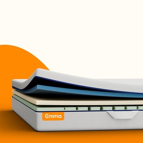 Emma One+ Matratze 80x200 H2 Mittelfest – Kühlende & atmungsaktive 3-Zonen-Schaummatratze – Ergonomisch, Klimaregulierend & Waschbarer Bezug – Für alle Schlafpositionen geeignet