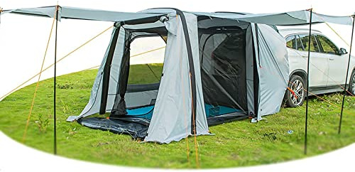 Outdoor Garden Camping Tent,Inflatable Car Tent Tailgate Awning - Free To Build, Suv Tents Spacious Sun Protection, Breathable Mesh Ventilation Carport Portable Car