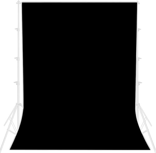 Fotowand Hintergrund,2x3m Fotohintergrund Schwarz Klein,Schwarz Hintergrund Fotografie,Foto Hintergrund schwarz,Fotografie Hintergrund für Tiere,Objekte,Fotostudio