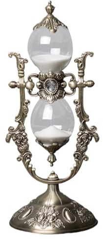 Hora de arenna Vintage 15 Minutos - Temporizador Decorativo de diseño clásico. Objeto de Estilo Antiguo decoración de la Vida o el Dormitorio. El Flujo de arenna de Alta precisión lo