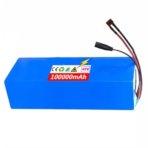 48V 100AH Baterías De Iones De Litio para Bicicletas Eléctricas con Cargador 13S5P Batería para Scooter Eléctrico con Cargador Batería De Repuesto XT60