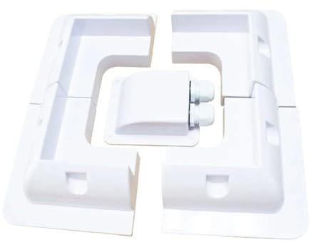 Kit di staffe di montaggio for pannelli solari for camper, 1 set, fissaggio sul tetto fotovoltaico in ABS for camper, barca, roulotte(Type 2 White)