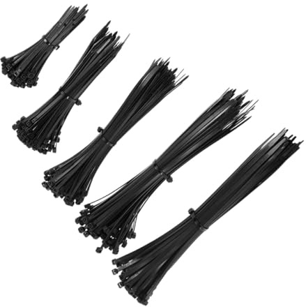 Hemobllo 700 Bridas de Nailon Autoblocantes Negras Multi-Tamaño Reutilizables para Organización y Seguridad de Cables Hogar Oficina y Taller Resistentes a UV Aceites y Corrosión