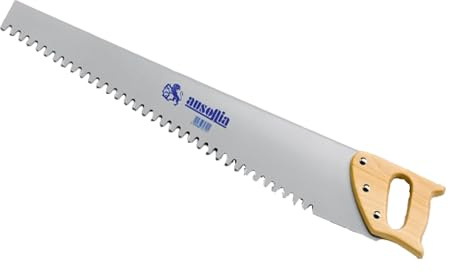 AUSONIA - 34720 SAGE FUR PORENBETON SÄGE 75 CM MIT 35 SÄGEZÄHNEN ZUM SCHNEIDEN VON ZIEGELN, ZELLENBETON UND LEHM FÜR DEN BIOBAU