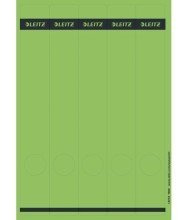 Leitz PC-beschriftbare Rckenschilder selbstklebend, Papier, lang, schmal, 125 Stck, grn