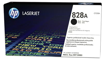 HP 828A CF358A, Tamburo Originale HP da 30000 Pagine, Compatibile con le Stampanti HP Color LaserJet Enterprise Serie M855 e HP LaserJet Enterprise flow Serie M880, Nero