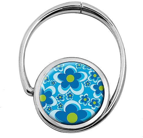 Miss KHA – Taschenhalter, faltbar, blaue Blumen