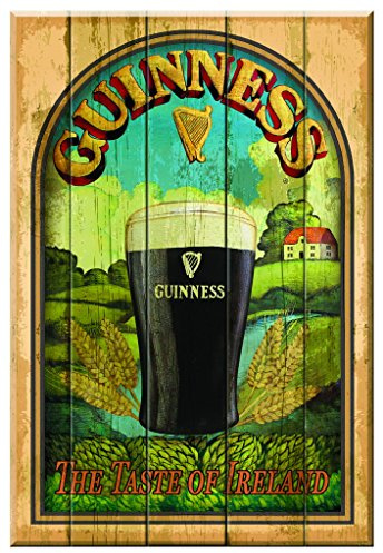 Nostalgic Guinness Wooden Sign With Taste Of Ireland And Pint Design