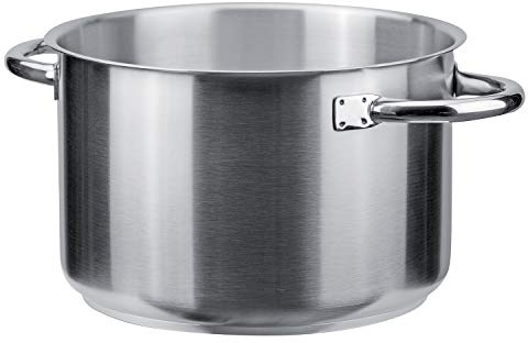 PIAZZA Casseruola Alta in Acciaio Inox - Collezione Chef - Diametro 16Cm