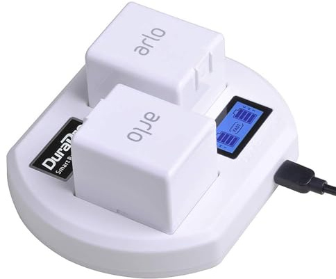 DuraPro Laddningsstation för Arlo Pro, Pro 2 & Go Camera uppladdningsbara batterier (vit)