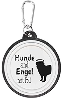 Walkies Hundenapf faltbar Hunde sind Engel mit Fell