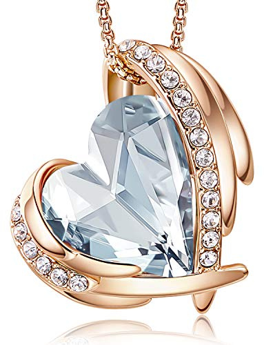 CDE Kette Damen Rosegold Herz Halskette für Frauen Schmuck mit Elegante Geschenkverpackung Weihnachten Geschenk für Sie Frau Freundin Mama Valentinstag/Party/Hochzeitstag/Jubiläum/Geburtstag