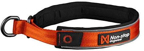 Non-stop dogwear Cruise Collar orange | Halsband mit Zugstopp - Das Bequeme, Größe:M