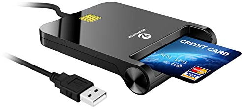 ZOWEETEK Lecteur de Carte d'identité USB pour Portugais, Espagnol, Belge, Lettonie, Estonie, Allemand et Plus Encore. Prend en Charge Les Cartes tacho, Cartes didgi, Parfait pour Les Pilotes,