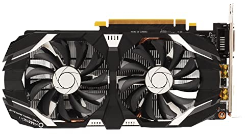 Topiky Carte Graphique GTX 1060, Carte Graphique de Jeu 6 Go/5 Go/3 Go GDDR5, Fréquence Mémoire 192 Bits 4K HDR 8008 MHz, Interface HDMI DVI DP, Ventilateurs Doubles(6 Go)