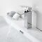 Grifo de Cascada para Baño Cromado, Dolinvo Grifo de baño de acero inoxidable grifo de lavabo para baño, grifo de lavabo, mezclador monomando frío y caliente