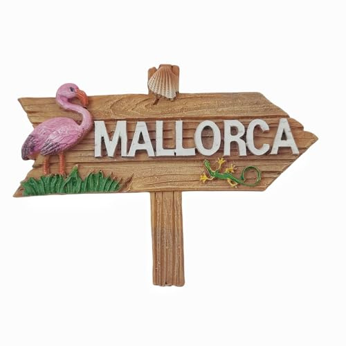 3D-Kühlschrankmagnet, Motiv: Mallorca, Spanien, Touristen-Souvenir, Kühlschrankdekoration, Kunstharz, handbemalt, Bastel-Kollektion