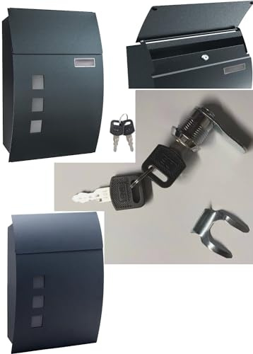 DWD ® Replacement Cam Lock with 2 Keys for Outdoor Post Boxes, Universal Lock that fits Most Outdoor Post Boxes that Have a Flush Door Fitting- Curved Post Box