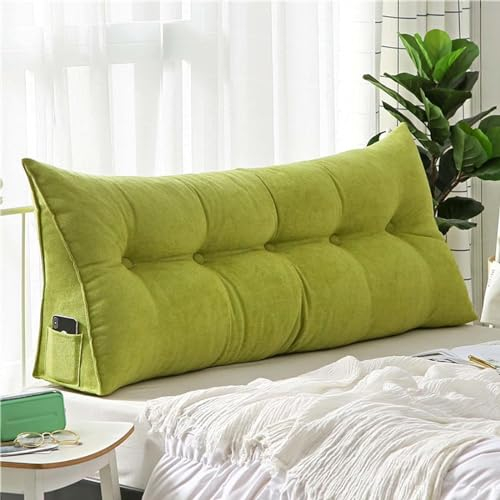 YSZBD Rückenkissen Keilkissen für Bett und Sofa, Lendenkissen, Bett-Rückenstütze Keilform Rückenstützkissen Stützkissen Sitzkissen für Bett Sofa Kopfteil Lesekissen,C-120x50x20cm