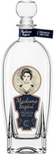 Madame Fagini Premium Dry Gin | Pur genießbar | Floral & würzig | Außergewöhnlich weich & exotisch | 15 exquiste Botanicals | Das perfekte Geschenk | Gin für Frauen | Frauen-Gin (Einzelflasche)