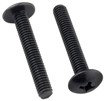 Cilky Metallschrauben 20/50/100 Stück Kreuzschrauben aus Kohlenstoffstahl mit Pilzkopf und Rundkopf, Linsenkopfschrauben, Maschinenschraube M3, M4, M5, M6(M3x4mm(100 Pcs))