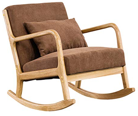 FLORIG Relaxsessel Massivholz Esszimmerstuhl Lesesessel Balkon Schlafzimmer Wohnzimmer Garten Loungesessel Relaxsessel Rückenlehne Sessel Sonnenliege Camping