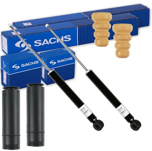 2x Sachs Stoßdämpfer+Protection Kit hinten | 2x 316 927+900 180 (alt 313 663) Kompatibel mit Agila B (H08)
