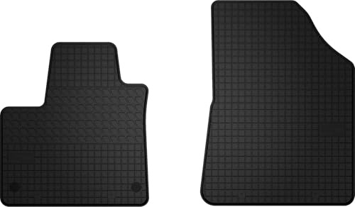 Wielganizator Automatten-Set – Passend für Renault Kangoo III (2021-) – Gummimatten – Autozubehör – Auto Fußmatten – 2-teilig – Schwarz