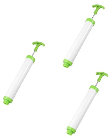 TINEASUR 3 Piezas Bomba De Vacío Comprimida Bomba De Aire a De Vacío De Aire a De Bolsas De Espacio Sellador a De Para Bolsas De Almacenamiento Compresas Green