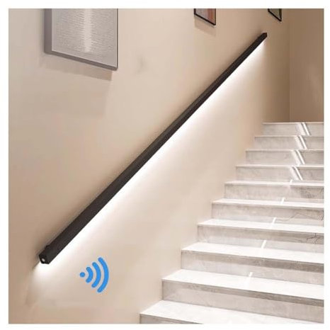 Corrimano LED Con Luce Sensore, Corrimano Per Scale Interne A Parete Luci Da Parete Illuminate Notturne Del Corrimano Per Scale, Camere Da Letto, Deck, Corridoi(1m/3.28ft)