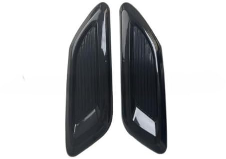 MJXTSUTH Auto Hauben-Lufthutzen-Abdeckung für Range Rover Sport(7seats) 2014-2025,Luftstrom-Einlassabdeckung Motorhauben Entlüftungsaufkleber Dekorative Zubehör,A3-Side air Vents Black