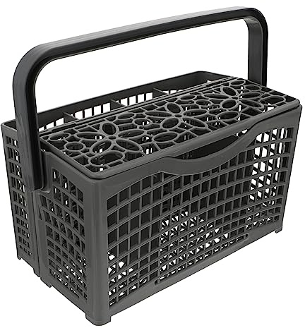 DOITOOL Small Dishwasher Cutlery Basket for Fork Storage and Spoon Tableware, High Temperature Resistant Plastic Household Accessory Storage Shelf for Dishwasher Use