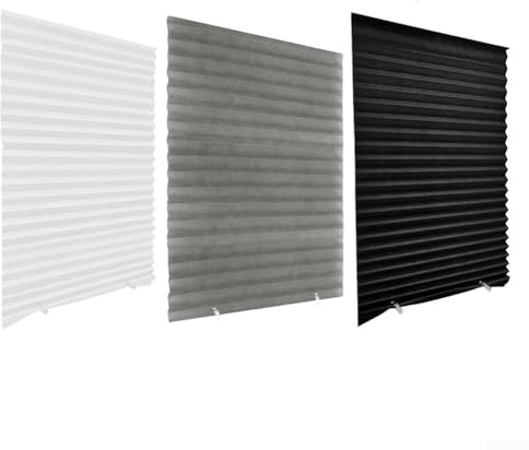 Store brise-vue pliable portable facile à personnaliser et à installer sur n'importe quelle fenêtre (Noir)