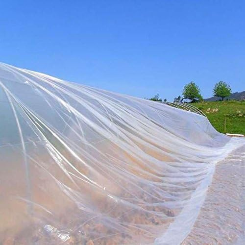 Mugar- Plástico Transparente Virgen para Agricultura y Jardinería- Plástico Transparente para Plantaciones e Invernaderos de 2 metros (4x50 metros)