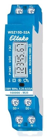 ELTAKO WSZ15D-32A Wechselstromzähler Verteilereinbau elektronisch MID geeicht Art. 28032015