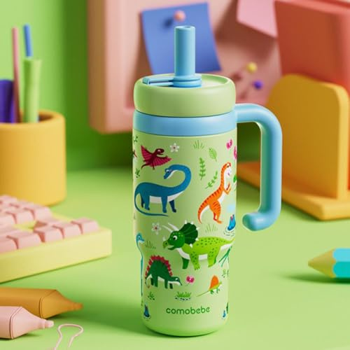 24oz Edelstahl-Walbrunnen mit Griff – Zwei Deckel, mit lustigem Brunneneffekt, isolierte Wal-Wasserflasche mit Griff, Trinkbecher mit Wal-Spritzeffekt für Kinder, Jugendliche und Erwachsene