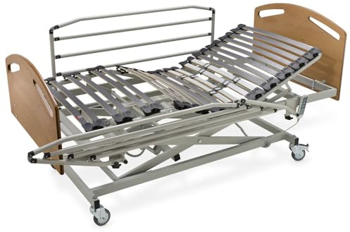 Cama de Hospital con Carro Elevador + barandillas Plegables + cabecero y piecero 90 x 190 (Envío a Domicilio con Montaje Incluido)